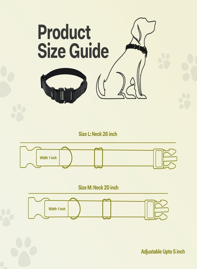 ADIL'S Adil’S Biothane Dog Collar 1-Inch Width, Waterproof & Heavy-Duty with Quick Release Buckle, Adjustable Collar with D-Ring for Leashes for Small, Medium & Large Dogs Black, (20''-24'') - Image 5